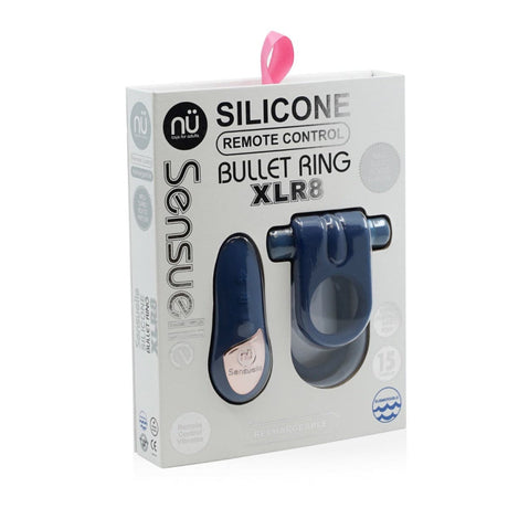 Nu Sensuelle Silicone Remote Control Ring Black - Sex Toys