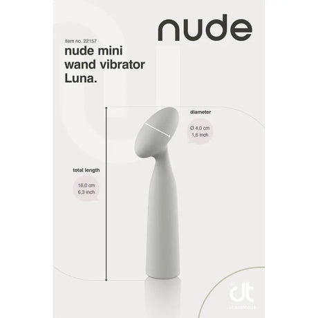 Nude Luna Mini Wand Vibrator - Save 25% - Fast Shipping - United Kingdom Stoke-on-trent