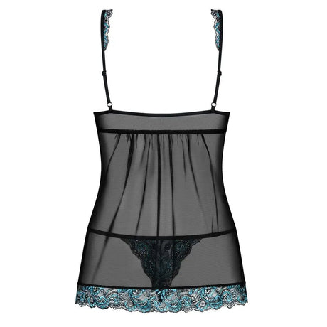 Obsessive Open Front Babydoll and String Black - and - Fast Shipping - Sale United Kingdom Stoke-on-trent