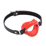 Open Mouth Lip Gags - Red / Adjustable