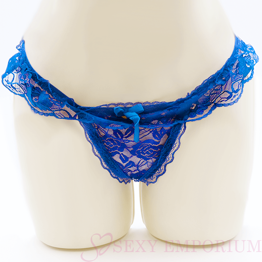 Open View Bra and Backless Panty Set