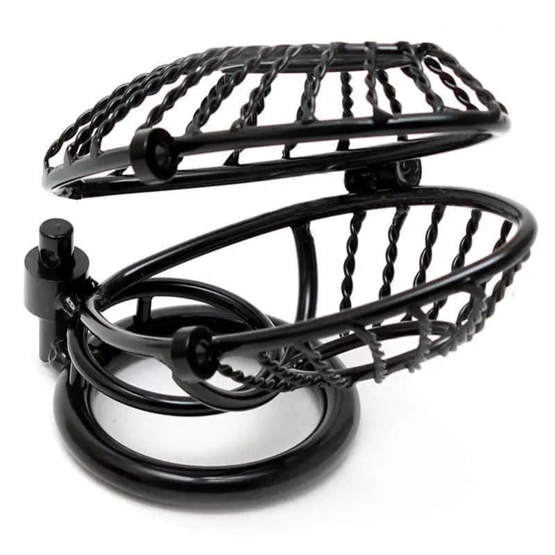 Opening Metal Male Chastity Device with 2 Padlocks - Save 30% - with - Fast Shipping - Sale United Kingdom Stoke-on-trent
