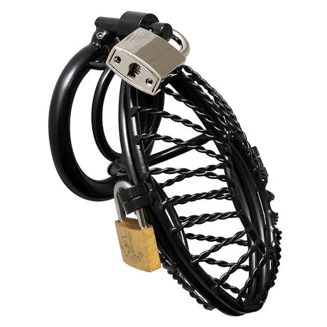 Opening Metal Male Chastity Device with 2 Padlocks - Save 30% - with - Fast Shipping - Sale United Kingdom Stoke-on-trent