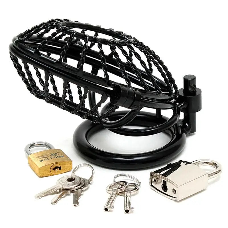 Opening Metal Male Chastity Device with 2 Padlocks - Save 30% - with - Fast Shipping - Sale United Kingdom Stoke-on-trent