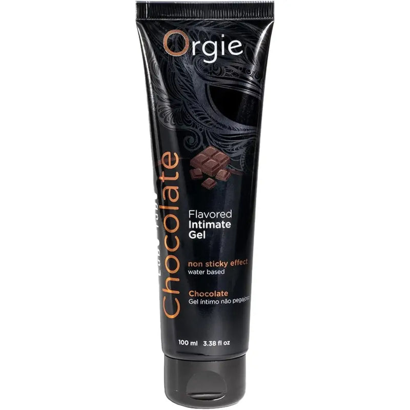 Orgie Chocolate Flavoured Lube Lubricant Waterbased Gel Edible Sex Aid Bottle - Save 5% - Sale United Kingdom Stoke-on-trent