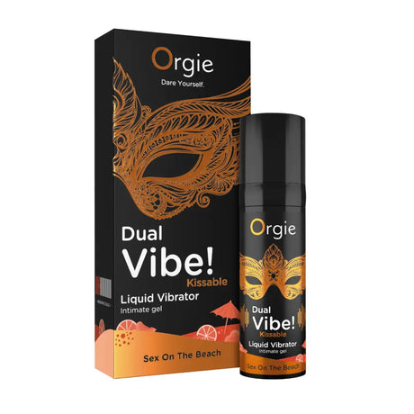 Orgie Dual Vibe - Kissable Liquid Vibrator - Sex on the Beach 15ml - Save 20% - on the - Sale United Kingdom Stoke-on-trent