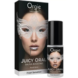 Orgie Juicy Oral Saliva Boosting Mouth Spray – Mint Moisturising 15ml - Save 5% - Ease Deepthroat Desensitising for Mouth/throat Sex - Sale