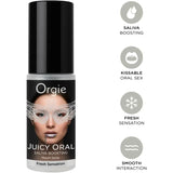 Orgie Juicy Oral Saliva Boosting Mouth Spray – Mint Moisturising 15ml - Save 5% - Ease Deepthroat Desensitising for Mouth/throat Sex - Sale