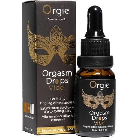 Orgie Orgasm Drops - Vibe! - Tingling Clitoral Arousal Serum 15ml - Save 25% - Sale United Kingdom Stoke-on-trent