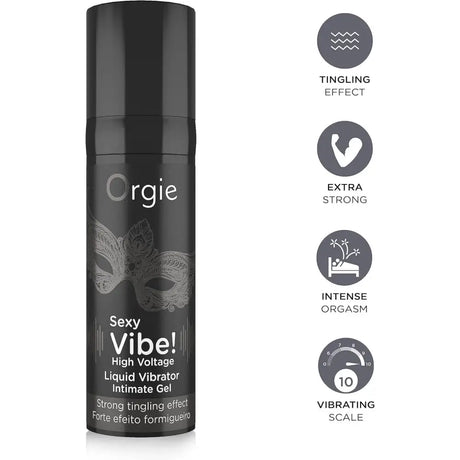 Orgie Sexy Vibe! High Voltage Liquid Vibrator 15ml - Save 15% - Fast Shipping - Sale United Kingdom Stoke-on-trent
