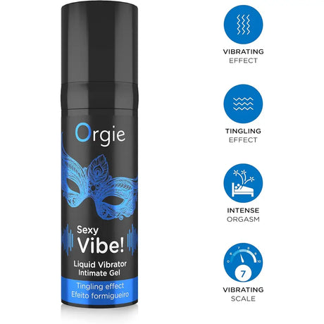 Orgie Sexy Vibe! Liquid Vibrator 15ml - Save 10% - Fast Shipping - Sale United Kingdom Stoke-on-trent