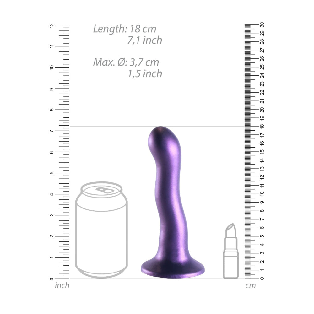 Ouch silicone Curvy g spot dildo 7inch corcra miotalach
