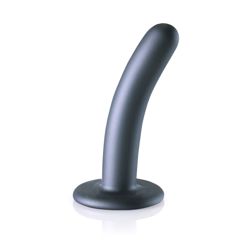 Ouch Silicone G Spot Dildo 5inch Metallic Grey