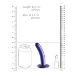 Ouch Silicone G Spot Dildo 5inch Metallic Blue