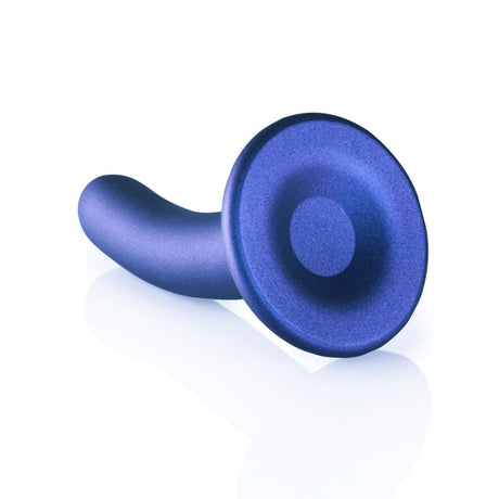 OUCH Silicone G Spot consolador de 5 pulgadas Metálico azul