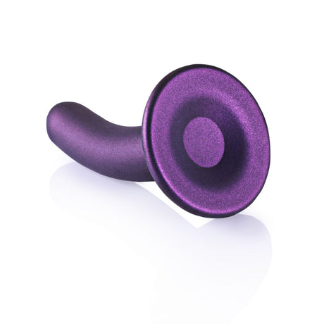 Оуч силиконовой G Spot Dildo 5 -дюймовый металлический фиолетовый