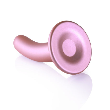 Ouch Silicone G Spot Dildo 5inch Metallic Rose