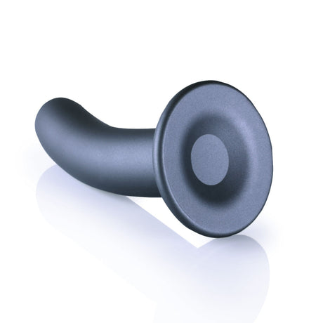 Ouch Silicone G Spot Dildo 6inch Metallic Gray