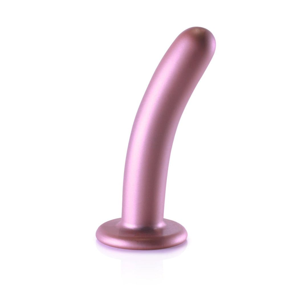 Ai silicone g spot vibrador 6 polegadas rosa metálica