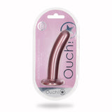 OUCH SILICONE G Spot Dildo 6inch Metallic Rose