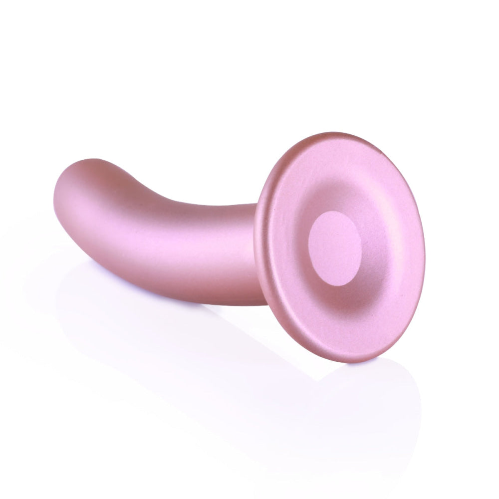 Ouch Silicone G Spot Dildo 6inch Metallic Rose