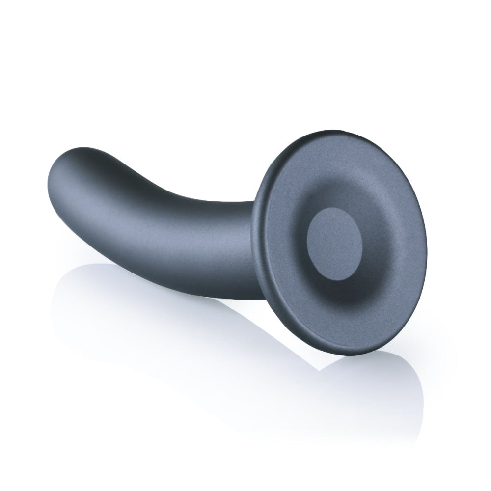 OUCH SILICONE G Spot Dildo 7 inch Metallic Gray