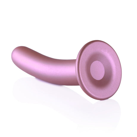 Ouch Silicone G Spot Dildo 7inch Metallic Rose