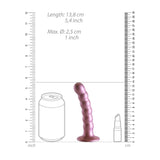 Ouch Beaded Silicone G Spot Dildo 5inch Metallic Rose