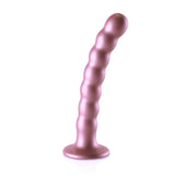 Ai bisced silicone g spot vibrador 6 5 polegadas rosa metálica