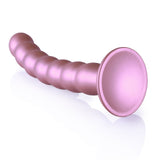 Ouch! 8 Inch Metallic Rose Beaded Dildo