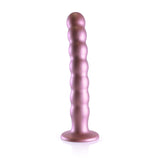 Ouch! 8 Inch Metallic Rose Beaded Dildo