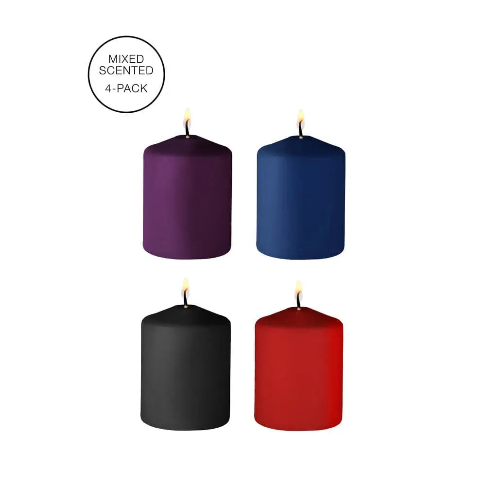Ouch 4 Pack of Mixed Scented Tease Candles - Save 30% - of - Fast Shipping - Sale United Kingdom Stoke-on-trent