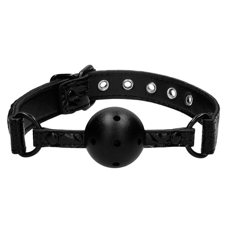 Ouch Breathable Luxury Black Ball Gag - Save 25% - Sale