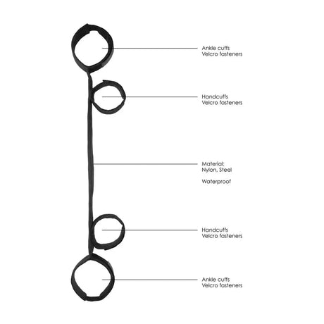 Ouch Spreader Bar with Hand and Ankle Cuffs - Save 25% - with and - Fast Shipping - Sale United Kingdom Stoke-on-trent