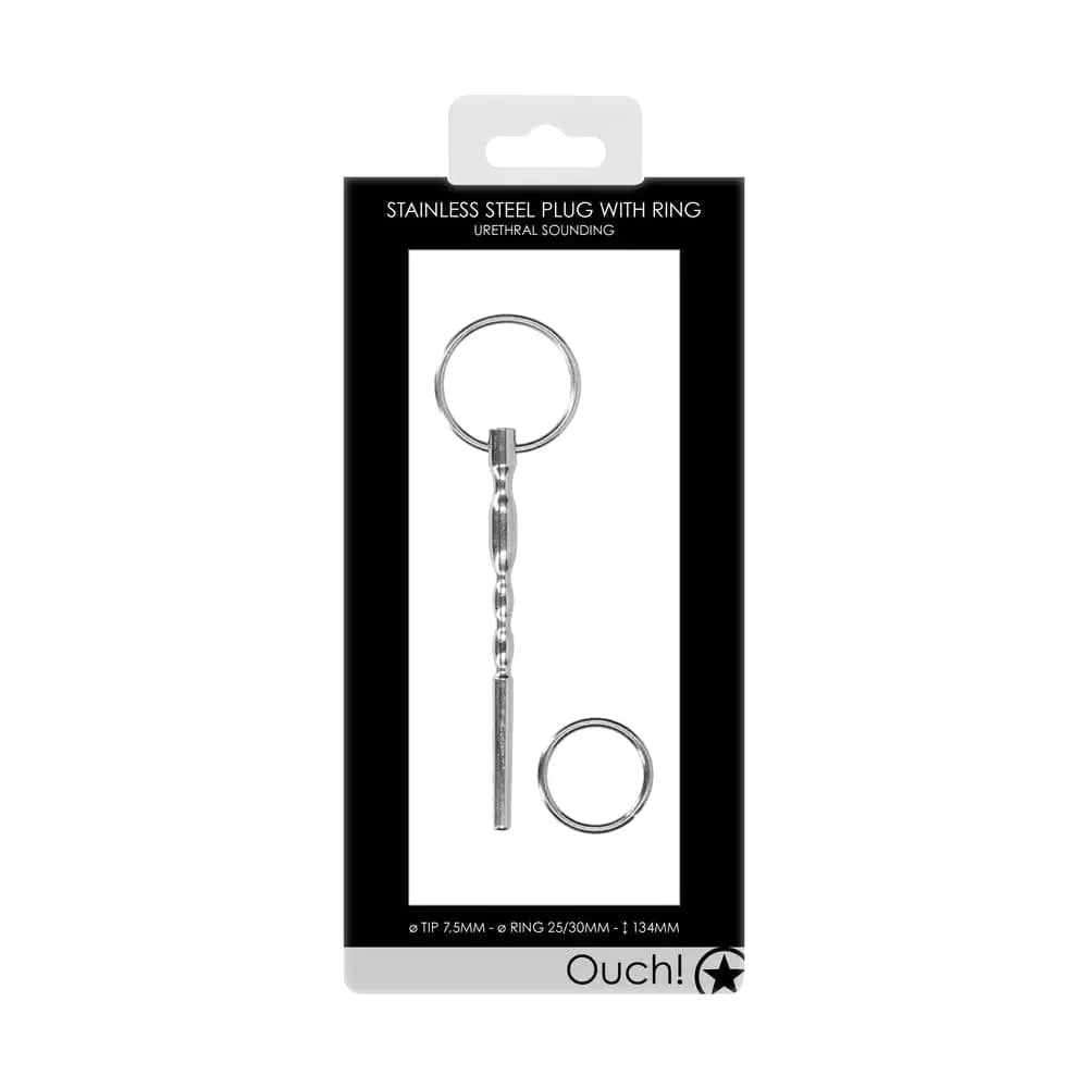 Ouch Stainless Steel Pug with Ring - Save 25% - with - Fast Shipping - Sale United Kingdom Stoke-on-trent