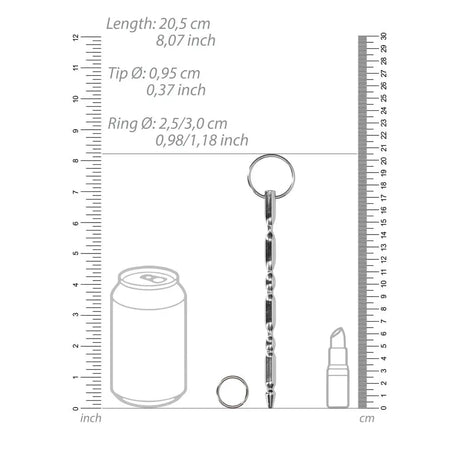 Ouch Urethral Sounding Steel Dilator with Ring - Save 25% - with - Fast Shipping - Sale United Kingdom Stoke-on-trent