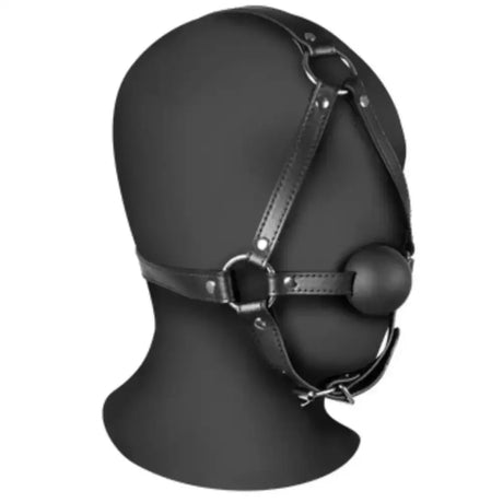 Ouch! Xtreme Adjustable Head Harness Bridle with Solid Ball Gag Bdsm Bondage - Save 10% - Sale United Kingdom Stoke-on-trent