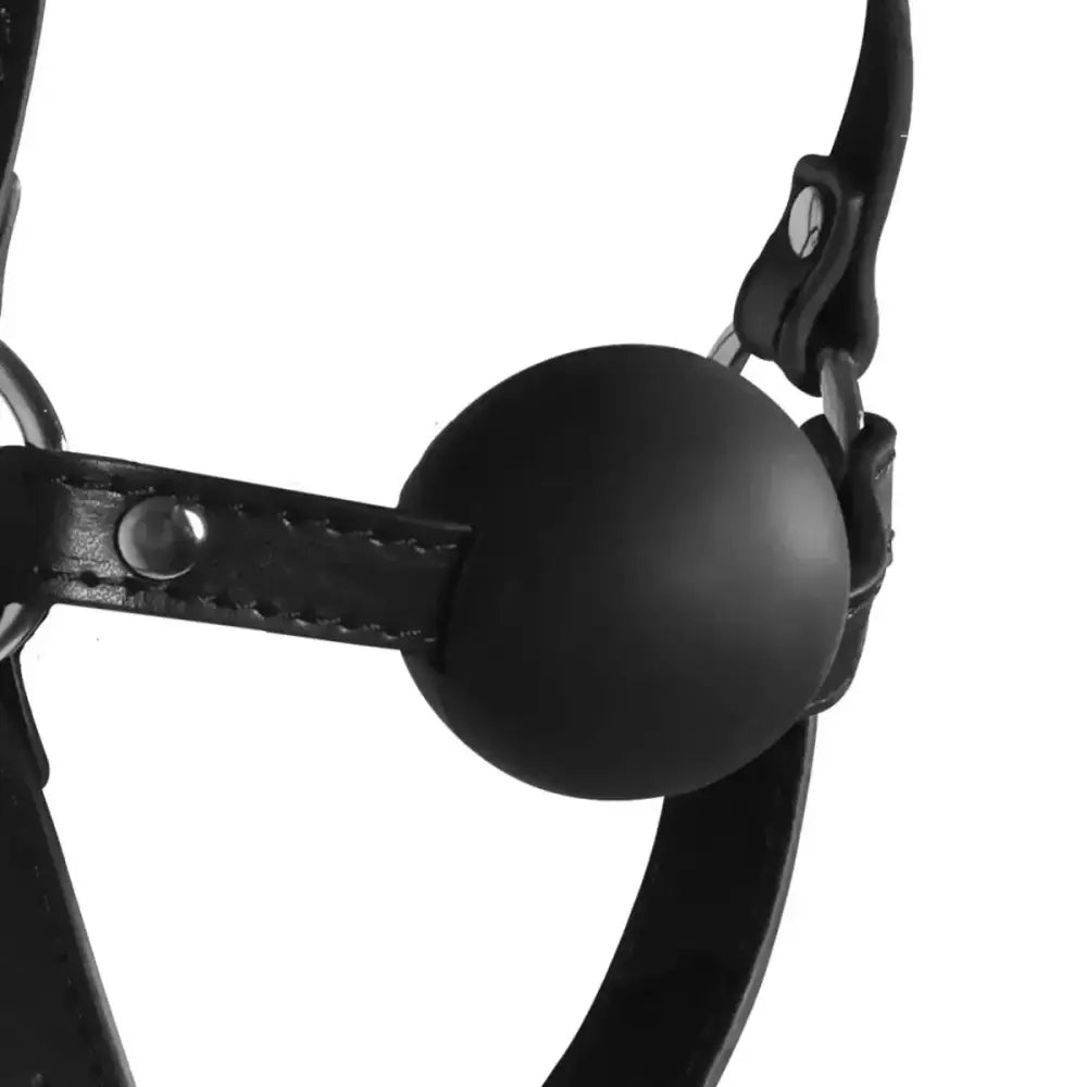 Ouch! Xtreme Adjustable Head Harness Bridle with Solid Ball Gag Bdsm Bondage - Save 10% - Sale United Kingdom Stoke-on-trent