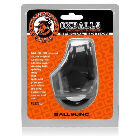 Oxballs Ballsling Ball-split-sling Black - Save 20% - Sale