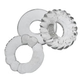 Oxballs Bonemaker 3-Pack Boner Cockring Kit Clair