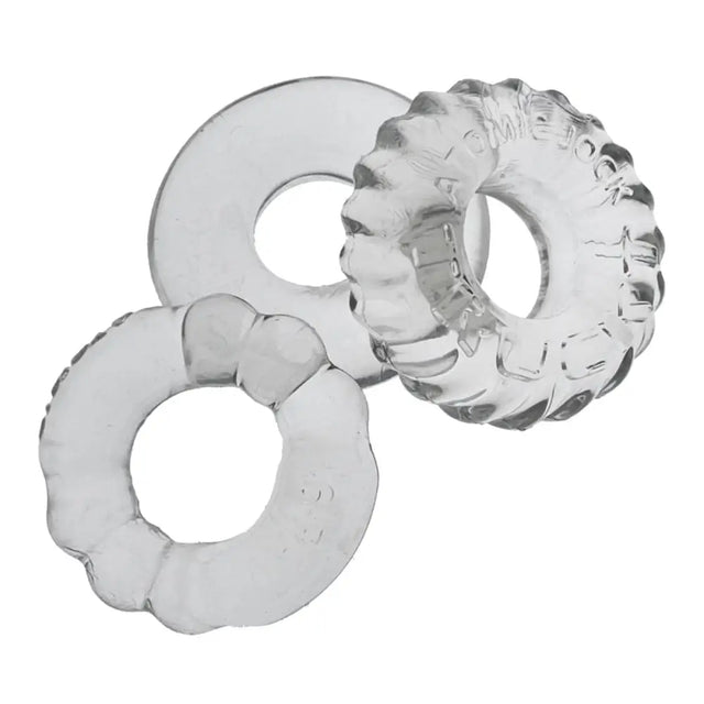 Oxballs Bonemaker 3-pack Boner Cockring Kit Clear - Save 25% - 3-pack - Fast Shipping - Sale United Kingdom Stoke-on-trent