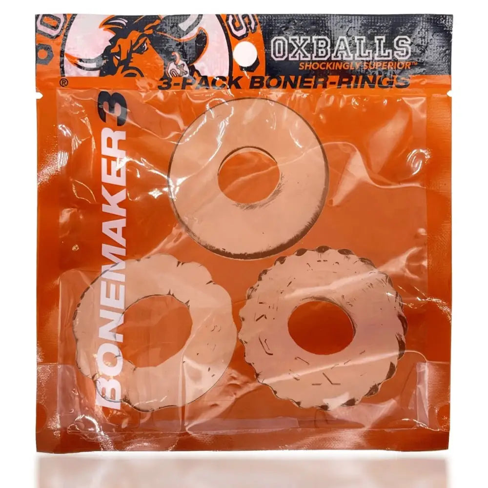 Oxballs Bonemaker 3-pack Boner Cockring Kit Clear - Save 25% - 3-pack - Fast Shipping - Sale United Kingdom Stoke-on-trent