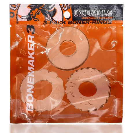 Oxballs Bonemaker 3-pack Boner Cockring Kit Clear - Save 25% - 3-pack - Fast Shipping - Sale United Kingdom Stoke-on-trent