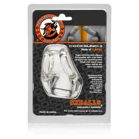 Oxballs Cocksling 2 Clear - Save 25% - Fast Shipping - Sale United Kingdom Stoke-on-trent