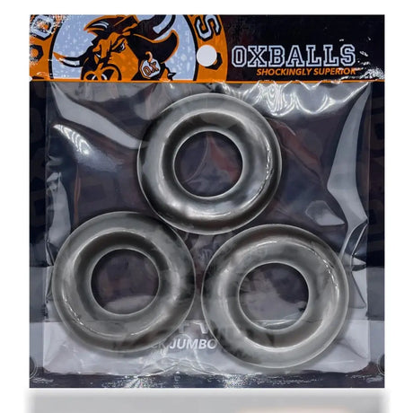 Oxballs Fat Willy 3-pack Jumbo Cockrings Steel - Save 25% - 3-pack - Fast Shipping - Sale United Kingdom Stoke-on-trent