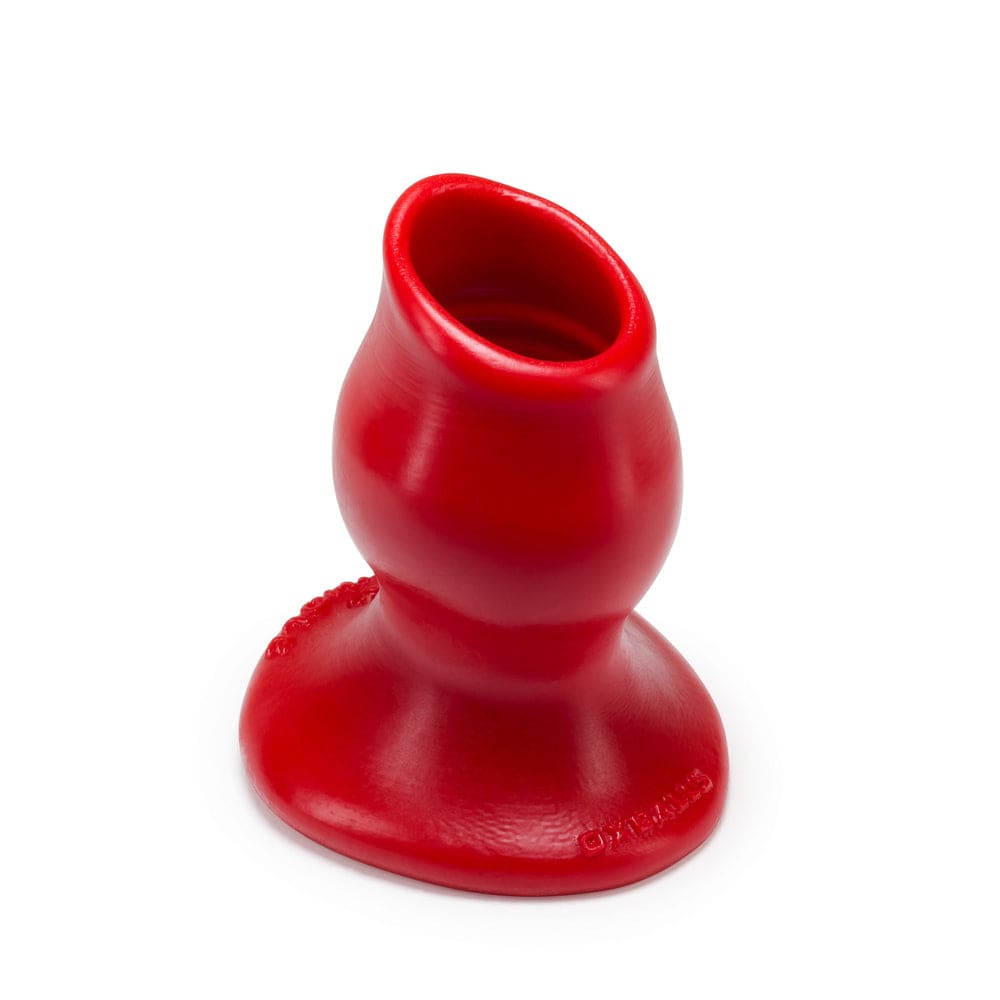 Oxballs Hollow Butt Plug Medium Red - Save 30% - Anal Dildos