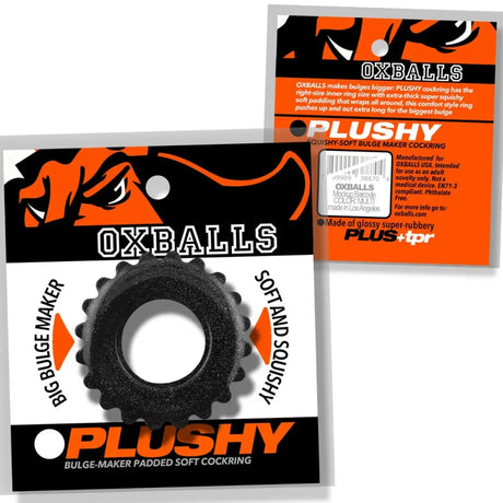 Oxballs Plushy Single Ring Black Mica - Save 25% - Sale United Kingdom Stoke-on-trent