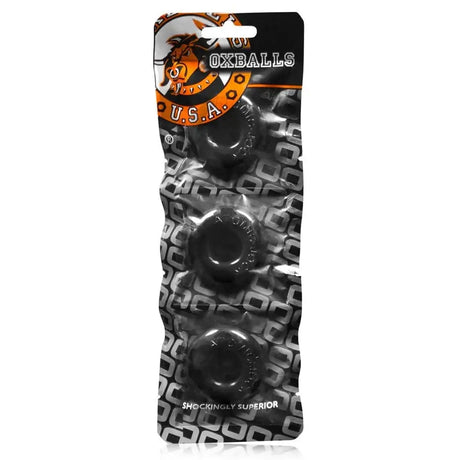 Oxballs Ringer 3 Pack Black Small - Sex Toys - Save 25% - Pack - Fast Shipping - Sale United Kingdom Stoke-on-trent
