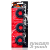 Oxballs Ringer Cockring 3-pack - Plus + Silicone Special Edition Night - Sex Toys - Save 25% - 3-pack - Sale United Kingdom Stoke-on-trent