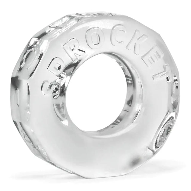 Oxballs Sprocket Clear – Thick Stretch Cock Ring Sex Toy - Save 15% - Sale United Kingdom Stoke-on-trent